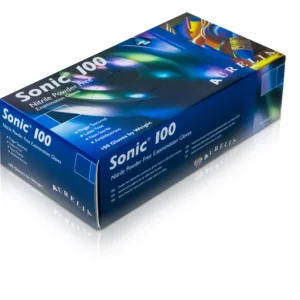 Aurelia Sonic Blue Nitrile Examination Gloves (Box/Case)