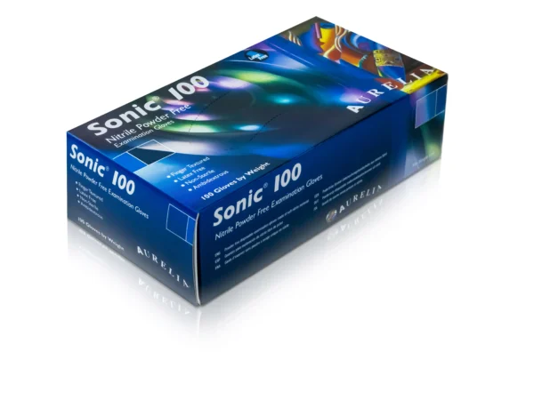 Aurelia Sonic Blue Nitrile Examination Gloves (Box/Case)