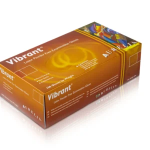 Aurelia Vibrant Powder Free Latex Gloves (Box / Case)