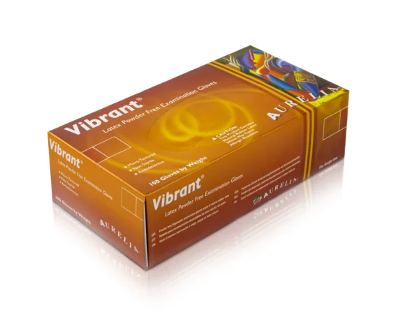 Aurelia_Vibrant_Latex_Gloves Aurelia Vibrant Powder Free Latex Gloves (Box / Case)