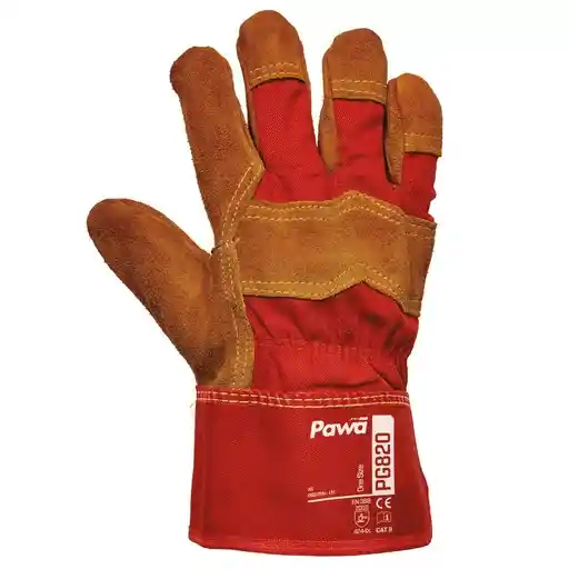 Pawa PG820 Heavy Duty Split Leather Rigger Gloves